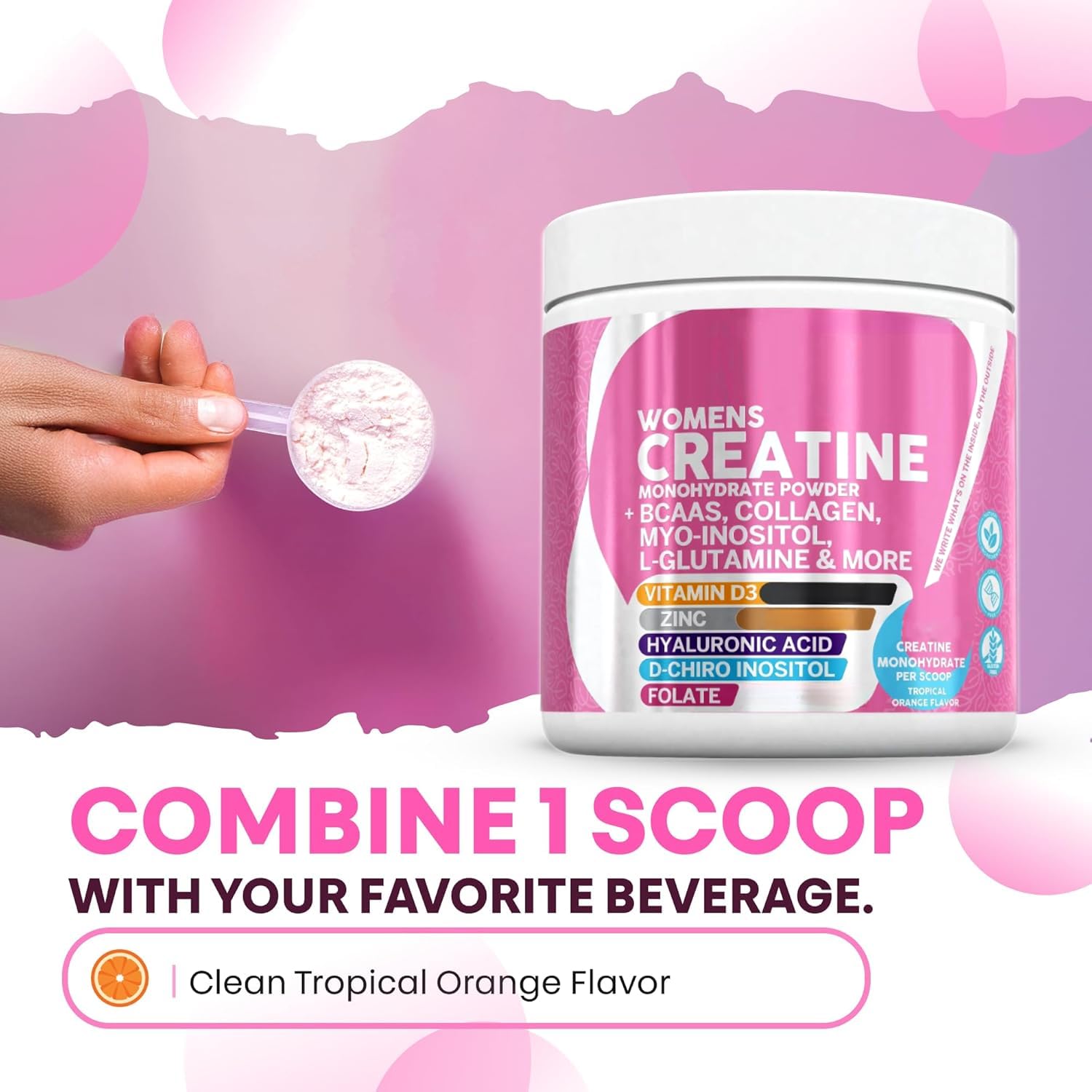 créatine – conçue pour les femmes, collagène,2 pièces | absorption rapide, meilleurs cheveux, peau et ongles, endurance accrue.