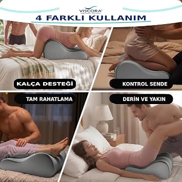 VISCORA Yetişkinler İçin Yakınlık, Samimiyet ve Pozisyon Yastığı – Çok Amaçlı Kavisli Destek Minderi