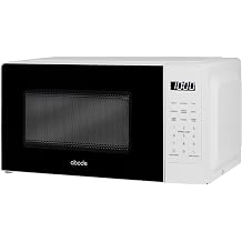 Abode Touch Control Microwave 20 Litre White Digital 700W with Clock & Timer, 5 Auto Cook Settings & Defrost, 10 Power Levels AMT2012 Touch Control, White