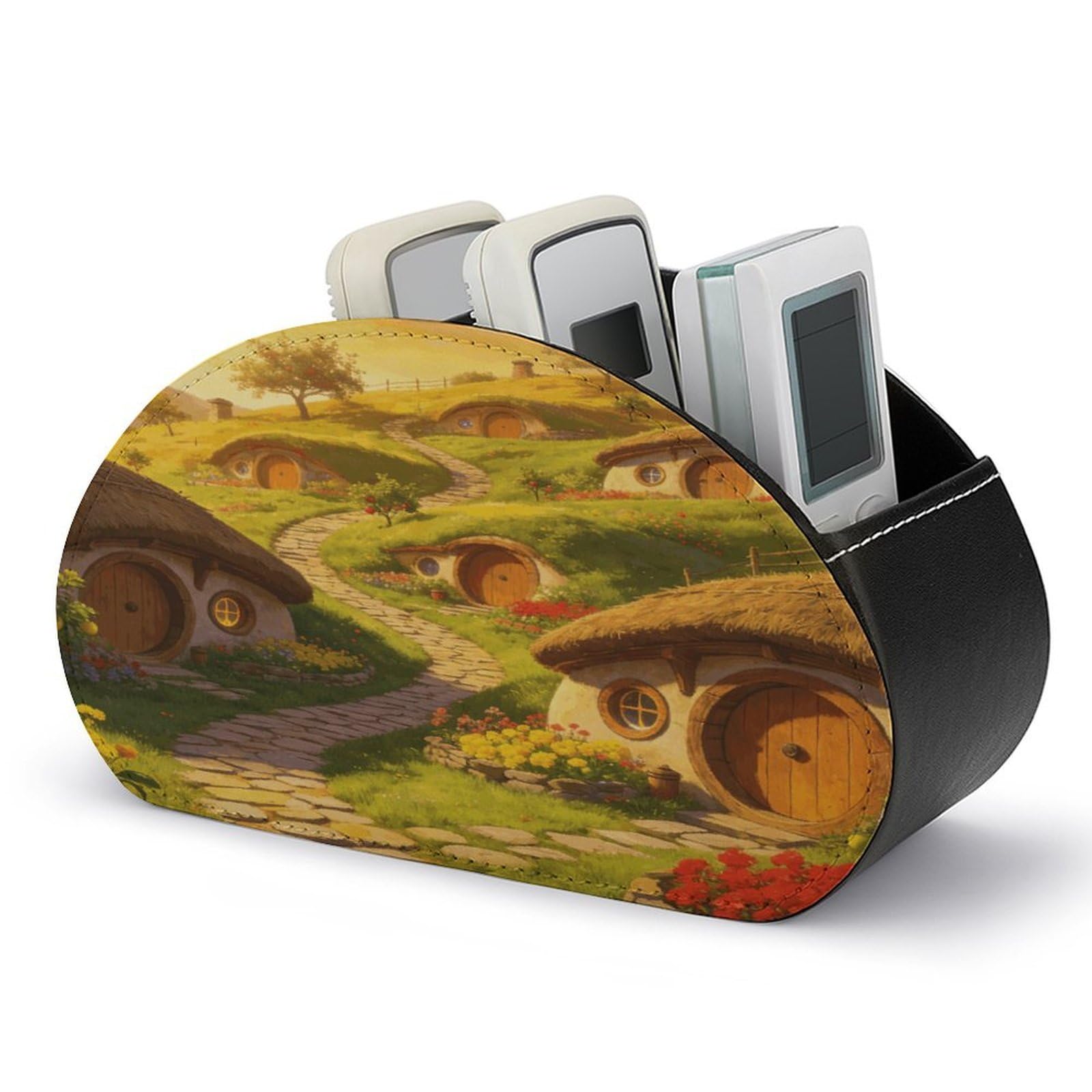 Btcowzrv Style Hobbiton Remote Control Holder With 5 Compartments