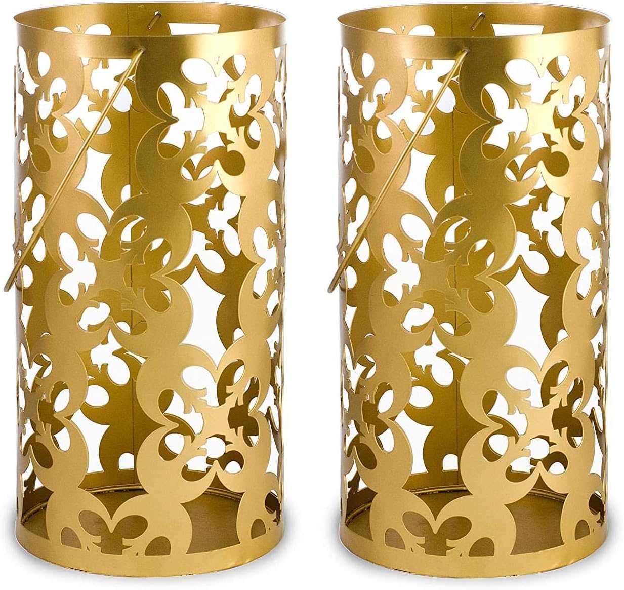 Star Wars Gold Stamped Lantern | Rebel Symbol | 11.5 Inches | Set of 2