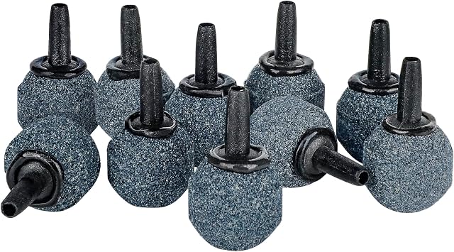 Uniclife Aquarium 2cm Air Stone Ball Bubble Diffuser Release Tool for Nano Air Pumps Small Buckets and Fish Tanks, 10 Pack