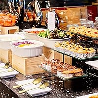 Vista 7 de Juego de utensilios de servicio de 11 piezas, juego de cubiertos modernos de acero inoxidable, cucharas, tenedor, cuchillo, cucharón, vajilla