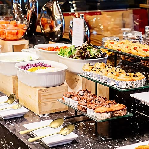 Miniatura 7 de Juego de utensilios de servicio de 11 piezas, juego de cubiertos modernos de acero inoxidable, cucharas, tenedor, cuchillo, cucharón, vajilla para