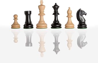 The House of Staunton - The Modern Chess Set - Pieces Only - 3.75" King - Ebonized Boxwood