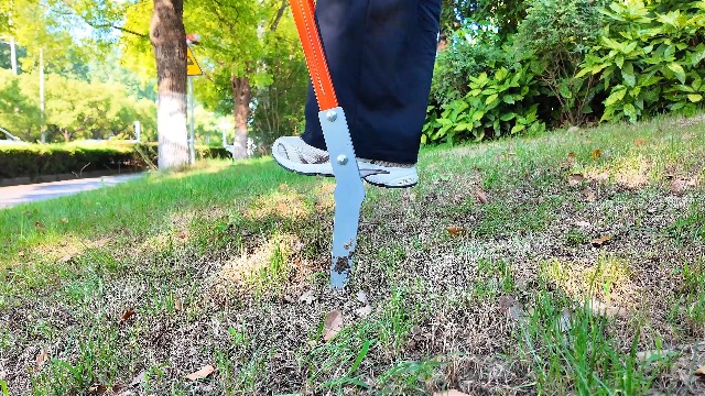 Forca ancha Broadfork 5 púas para jardinería resistente miniatura 7
