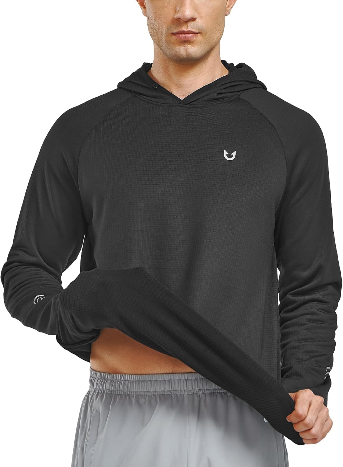 NORTHYARD Men's Running Hoodie Lightweight Fleece Workout Pullover Long Sleeve Cold Weather Hooded Sweatshirts Athletic Gym - Image 2