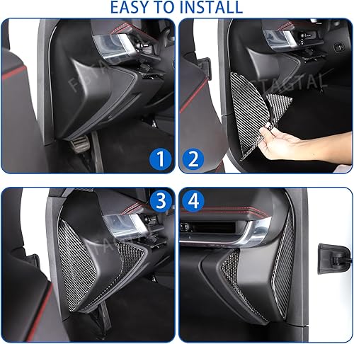 Miniatura 6 de Cubierta protectora de panel de parachoques de fibra de carbono real para Chevrolet Corvette C8 Stingray 2020-2023 accesorios de calcomanía de