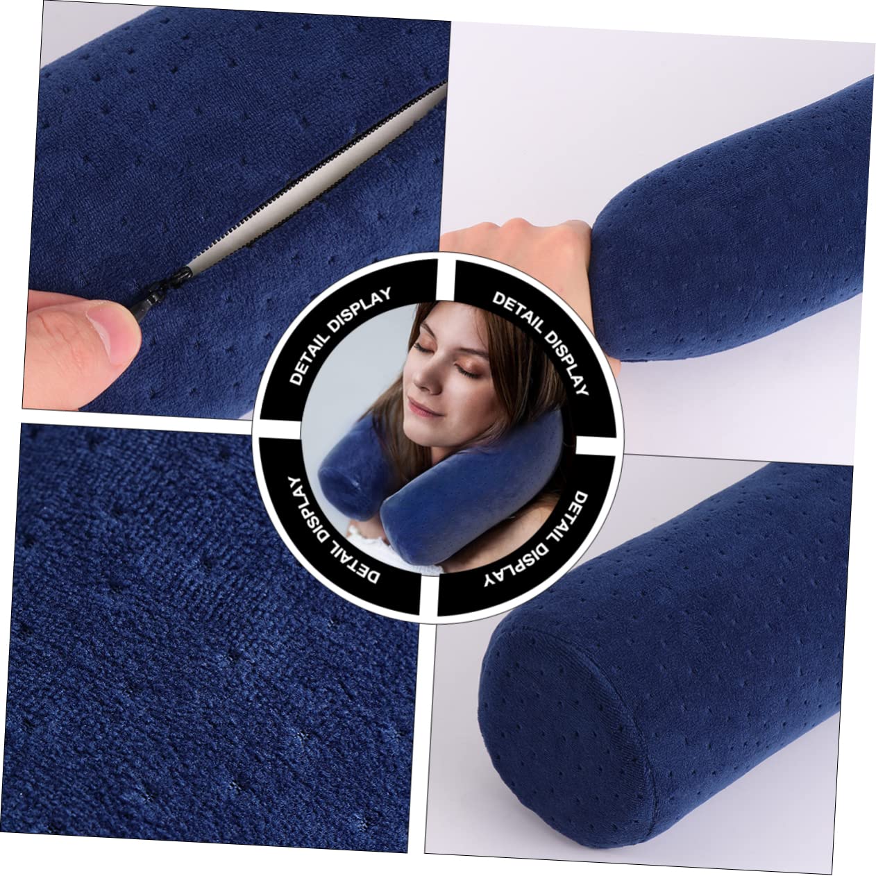 VALICLUD Cuscino in Memory Foam Design Rullo Cuscino di Supporto per Collo per Uso Adatto Diverse Posizioni e Supporto Ergonomico