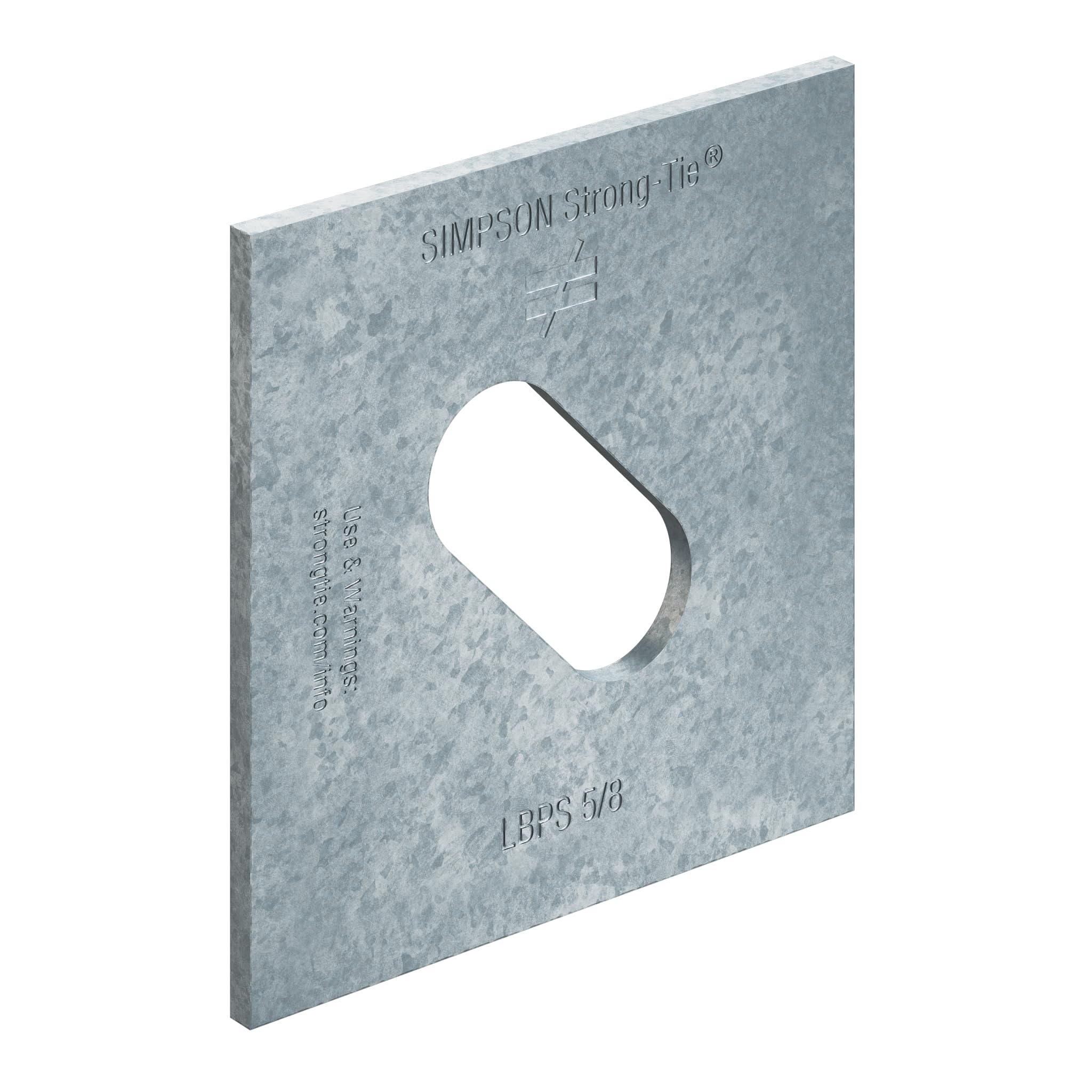 Plaque de roulement à fente Simpson Strong-Tie 1,58 cm pour connecteur charpente
