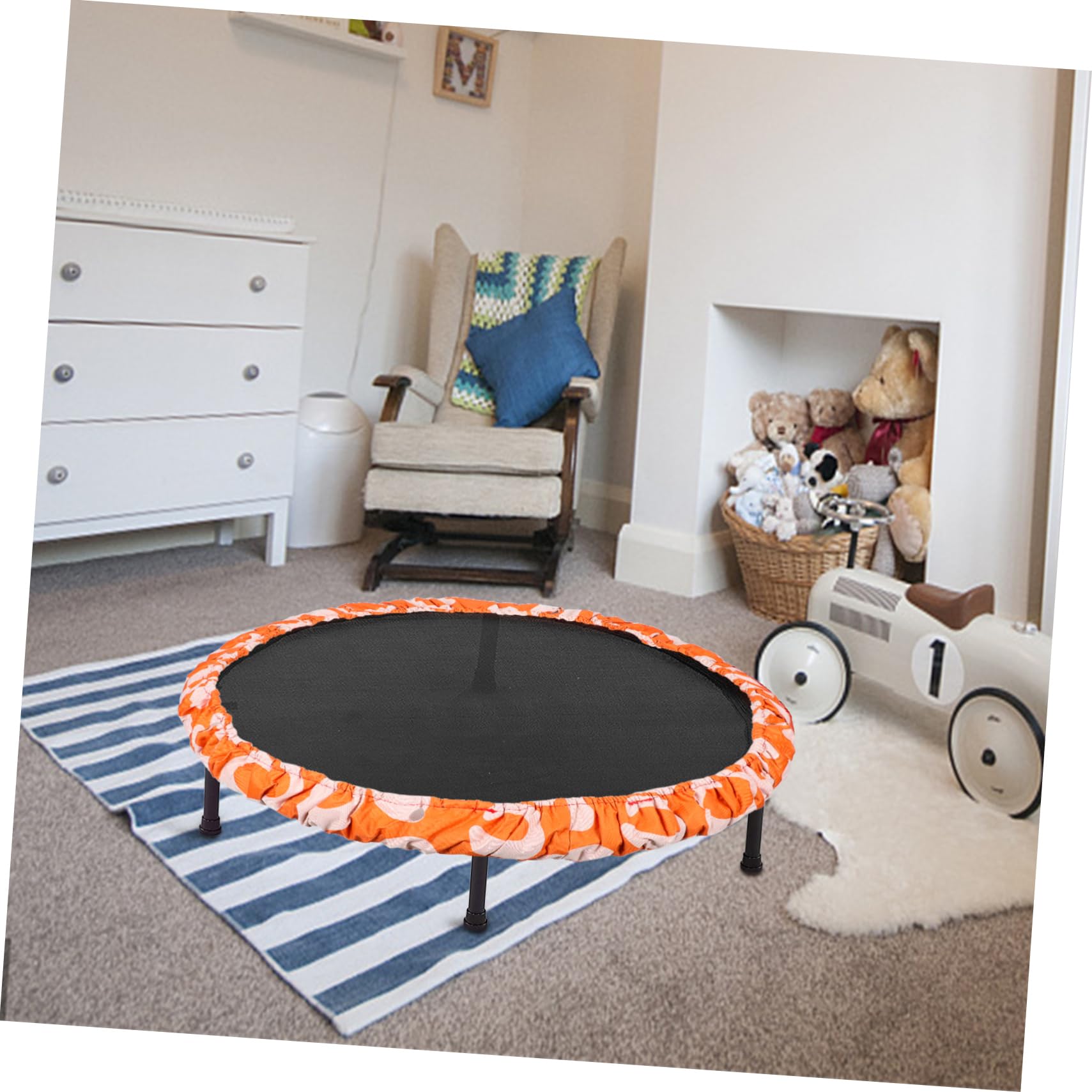Gogogmee Trampoline Sun Shade Cover Jumping Bed Spring Cover Anti-Collision Ring Mat Circle Mat for Trampoline