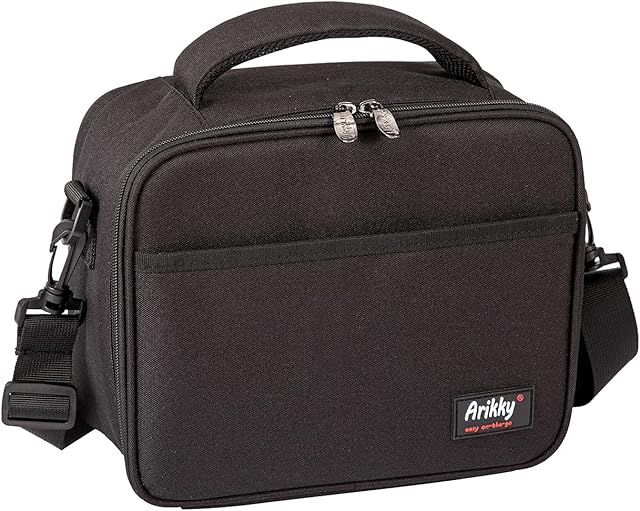 Arikky 5L Insulated Lunch Bag for Adults/Men/Women/Kids, Water-Resistant Leakproof Soft Cool Bag Lunch Box for Work/School/Picnic Black