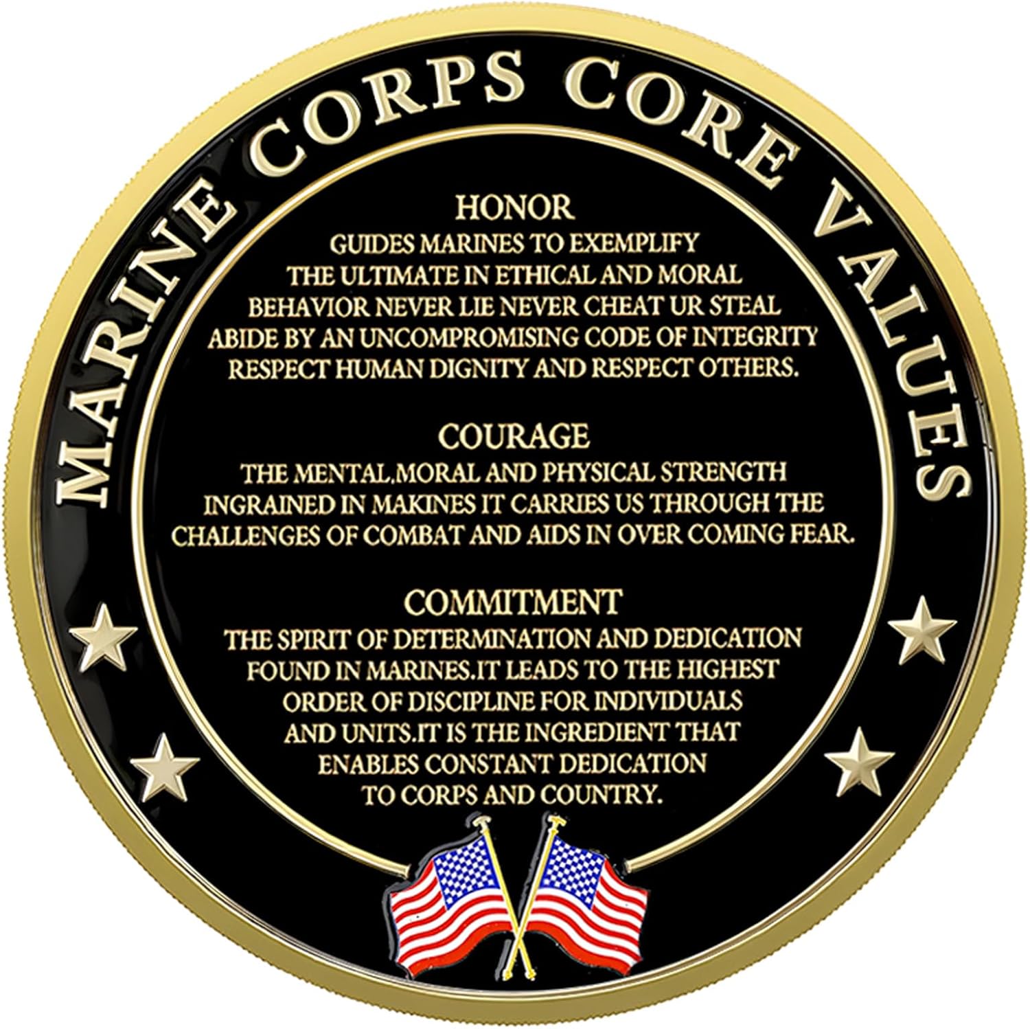 Upgraded Marine Corps 250th Anniversary Challenge Coin, 1.77 Inch Double-Sided US.MC Military Marine Corps Commemorative Coins in Durable Zinc Alloy - Veteran Gift & Military Collectible