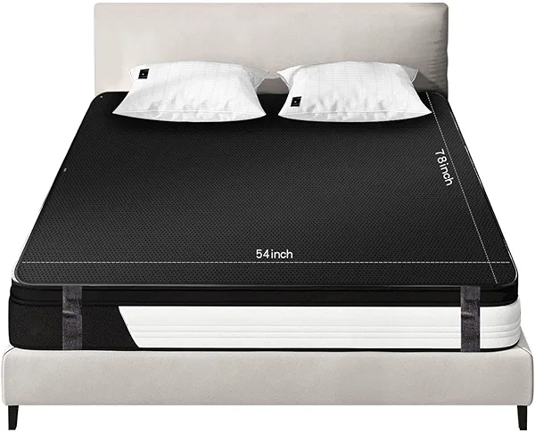 Grounding Mat for Bed, Breathing Grounding Mattress Pads, Full Body Grounding Mat for Efficient Sleep, Reduce Stress Sleeping Sheet (54x78IN)