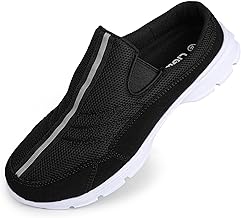 riemot Womens Mens Slip on Mules Breathable Mesh Walking Mule Shoes Lightweight Non-Slip Garden Clogs Indoor Outdoor Backless Sneakers