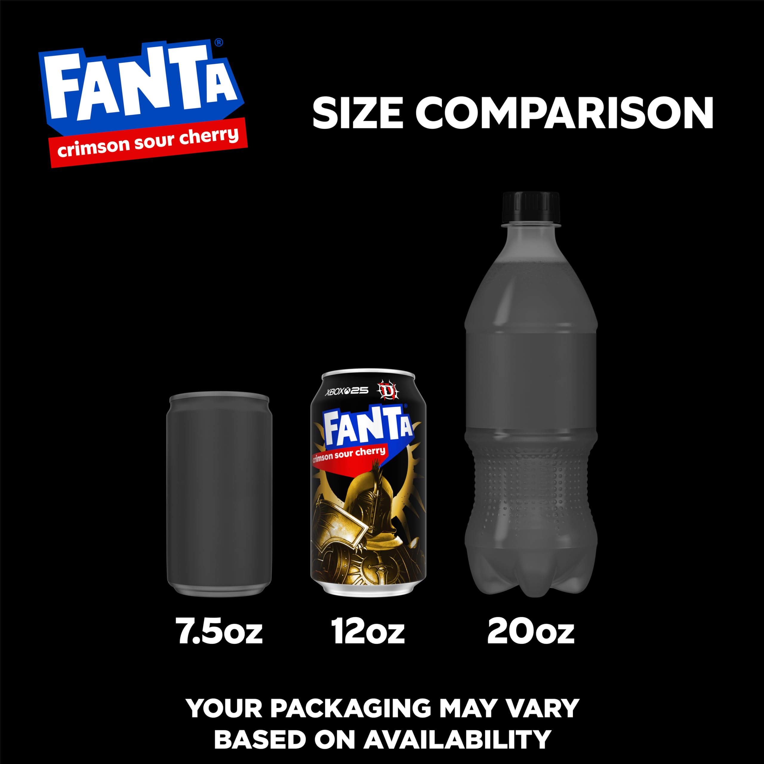 Fanta Crimson Sour Cherry, 12oz 12pk