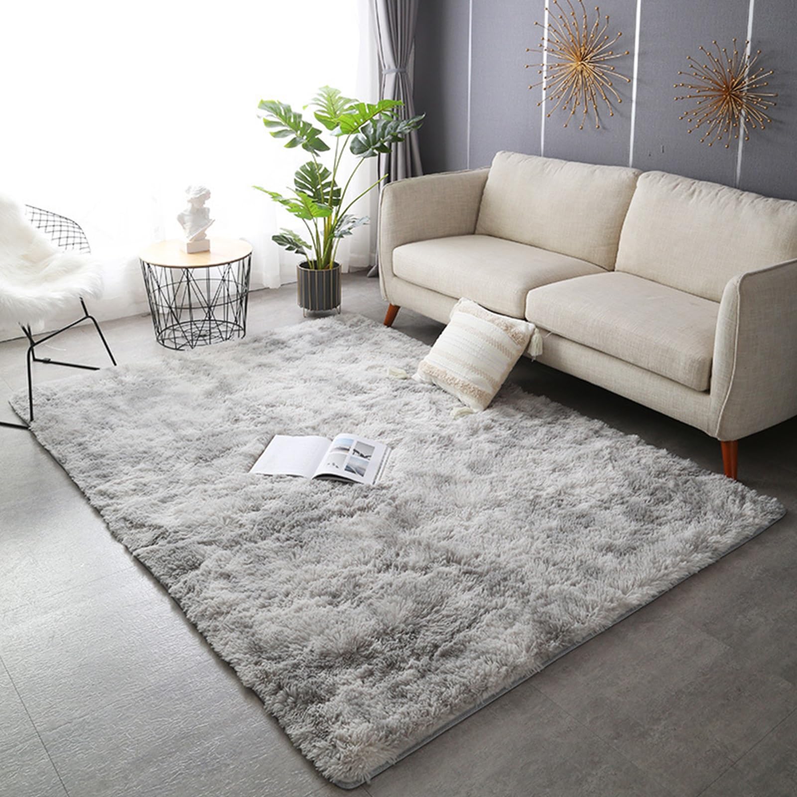 Tapis modernes de salon doux et grands formats 210 x 360 cm lavables