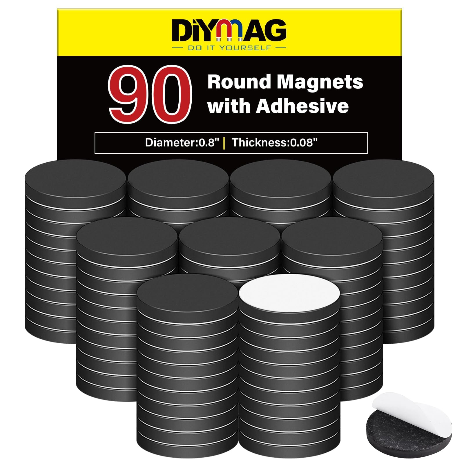 DIYMAG Magnets with Adhesive Backing, 360P Flexible Fridge Magnetic Dots — Amazon image 10