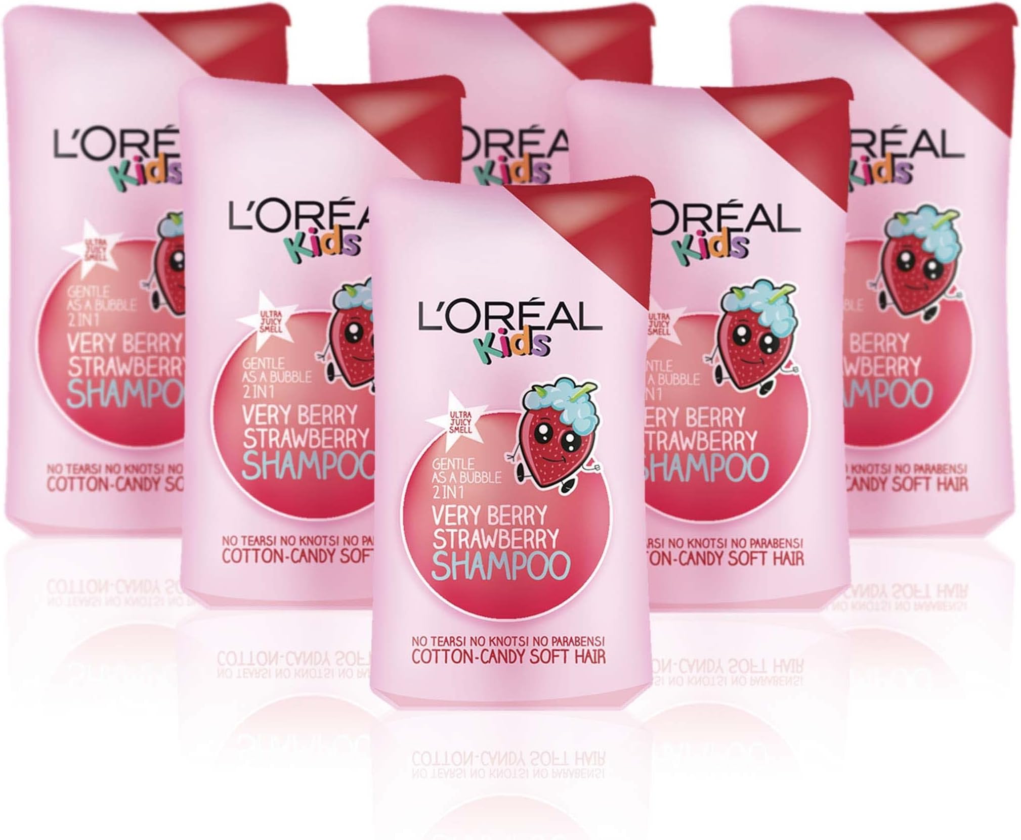 Kids Extra Gentle 2-in-1 Very Berry Strawberry Shampoo 250ml Pack of 6