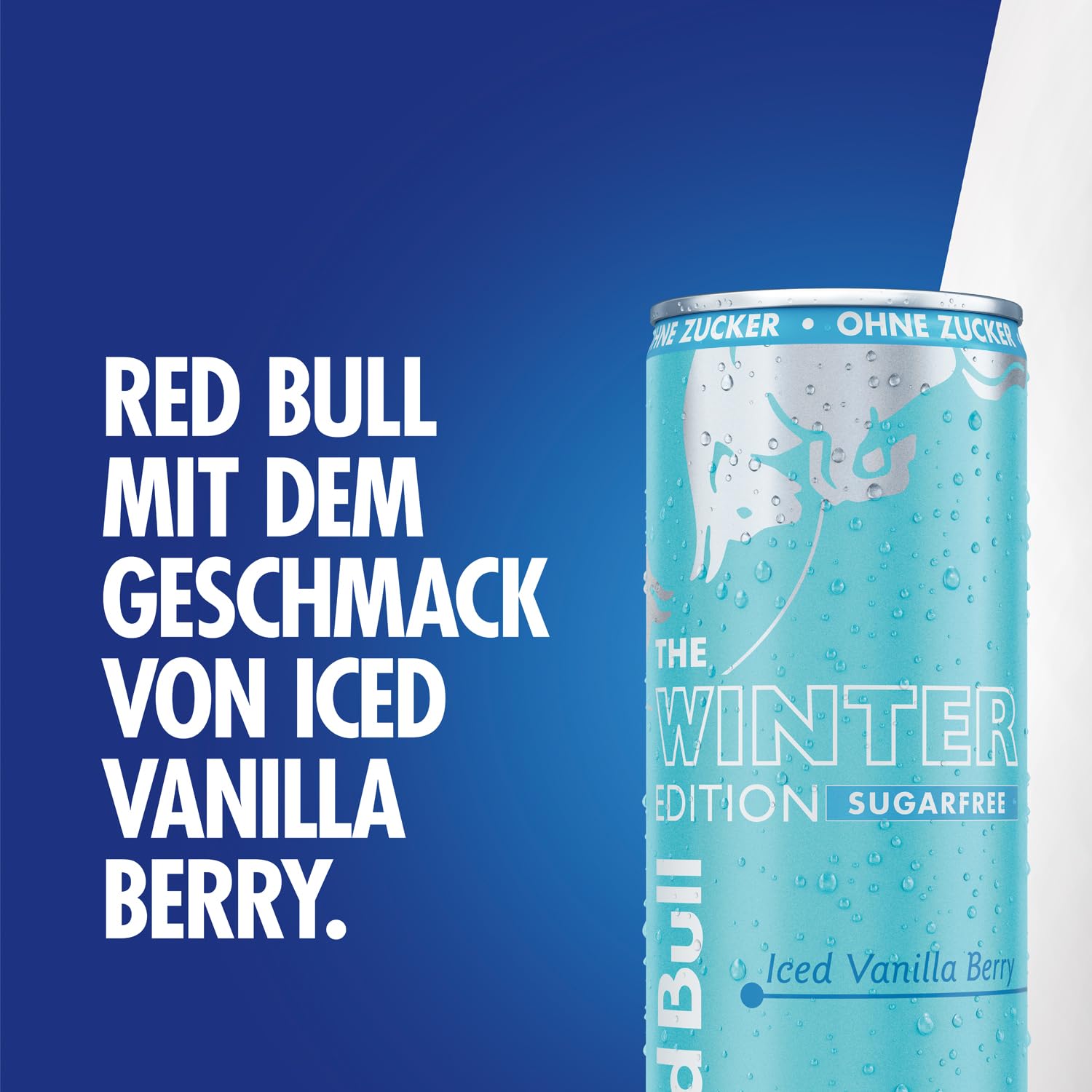 Red Bull Energy Drink Winter Edition 2024 Sugarfree - Iced Vanilla Berry - 24er Palette Dosen Getränke, EINWEG (24 x 250 ml)