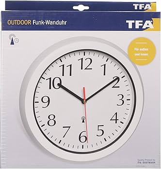radio controlled outdoor wall clock