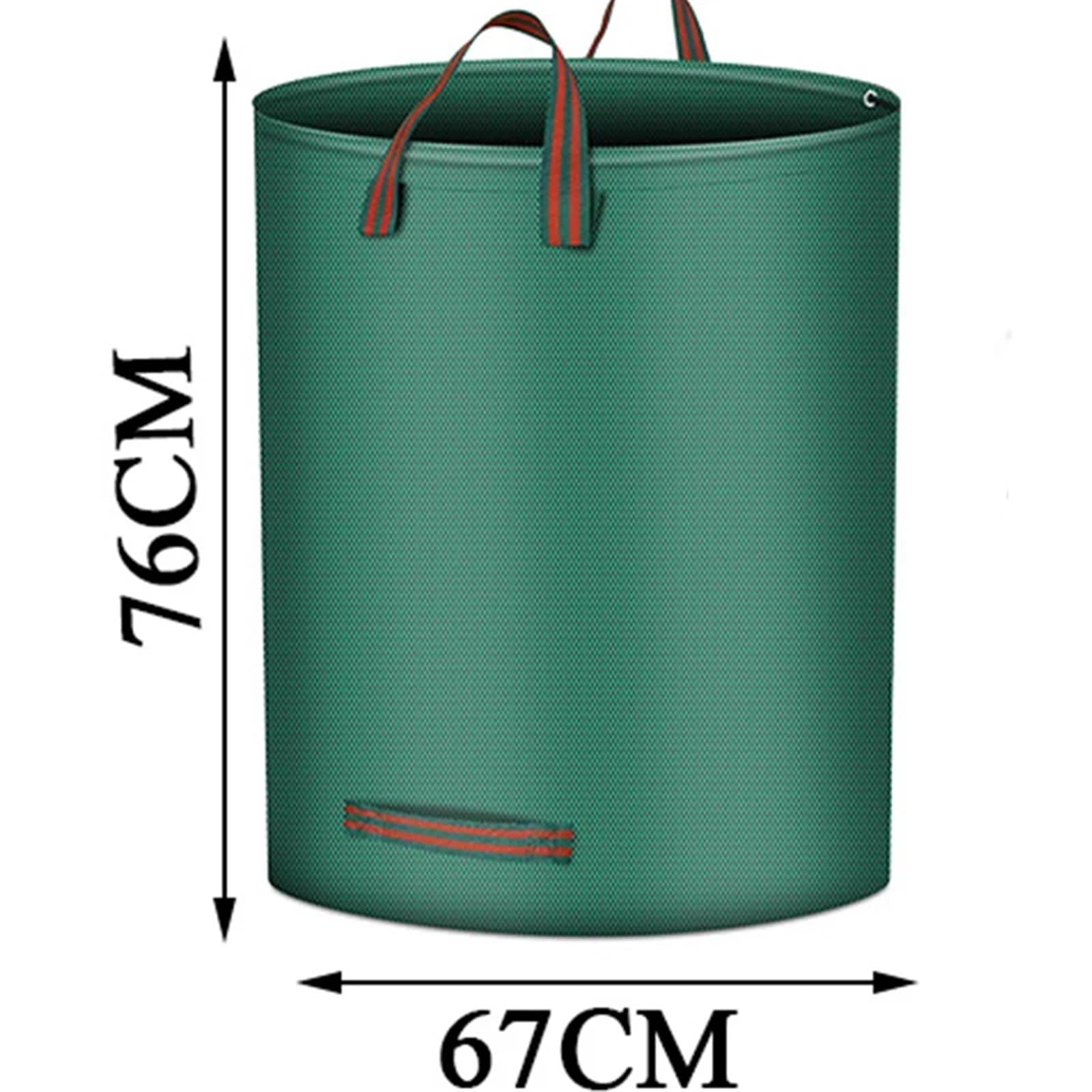 Bolsas de basura de jardín de gran capacidad, contenedor reutilizable para recoger residuos de patio para hojas y escombros, 272 L (67 cm x 76 cm), solución de almacenamiento de jardín resistente