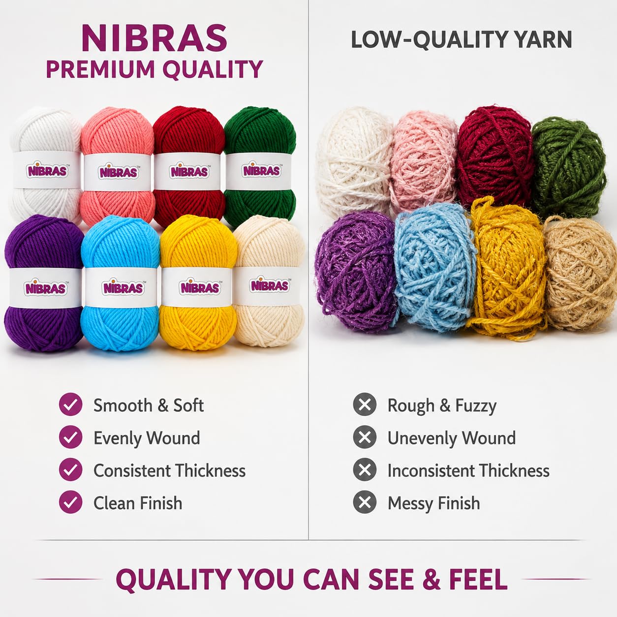 Nibras Crochet Kit: Beginner Crochet Set with Yarn & Hooks -4