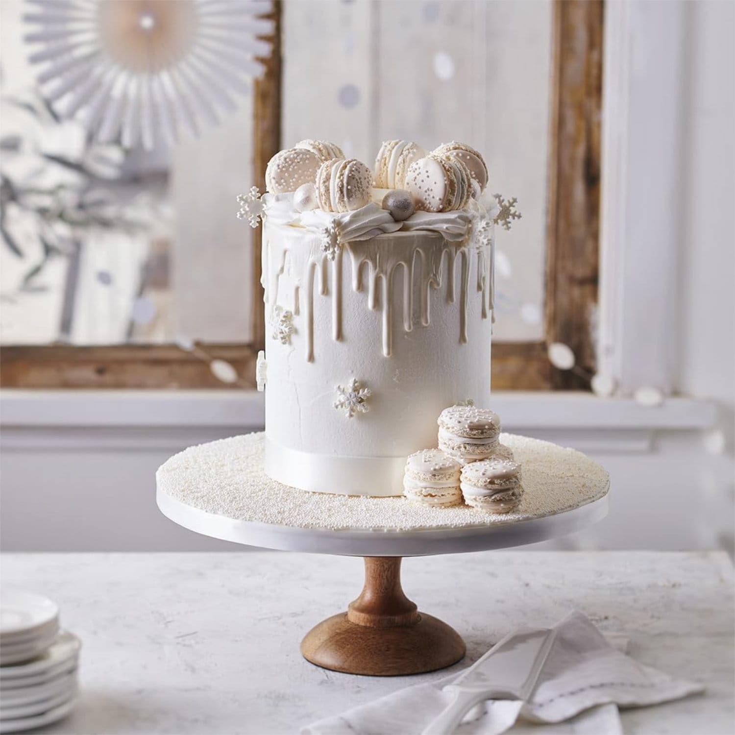 AOS Set | Rollfondant 10kg Weiß | enthält Funcakes Fondant Bright White 4x2,5kg | Einfach zu verwenden, glatt, flexibel, weich und biegsam, perfekt zum Dekorieren von Kuchen,