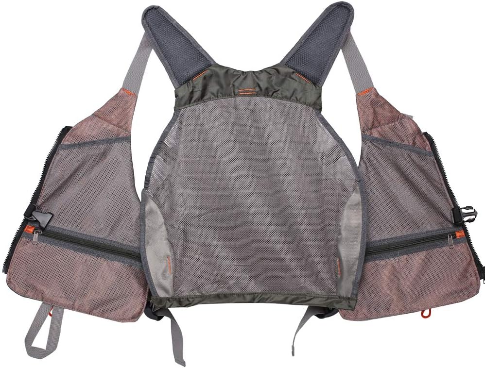 Waxaya Lightweight Fly Fishing Vest with Multi Pockets Adjustable Size Mesh Fishing Backpack for Men and Women - Image 6