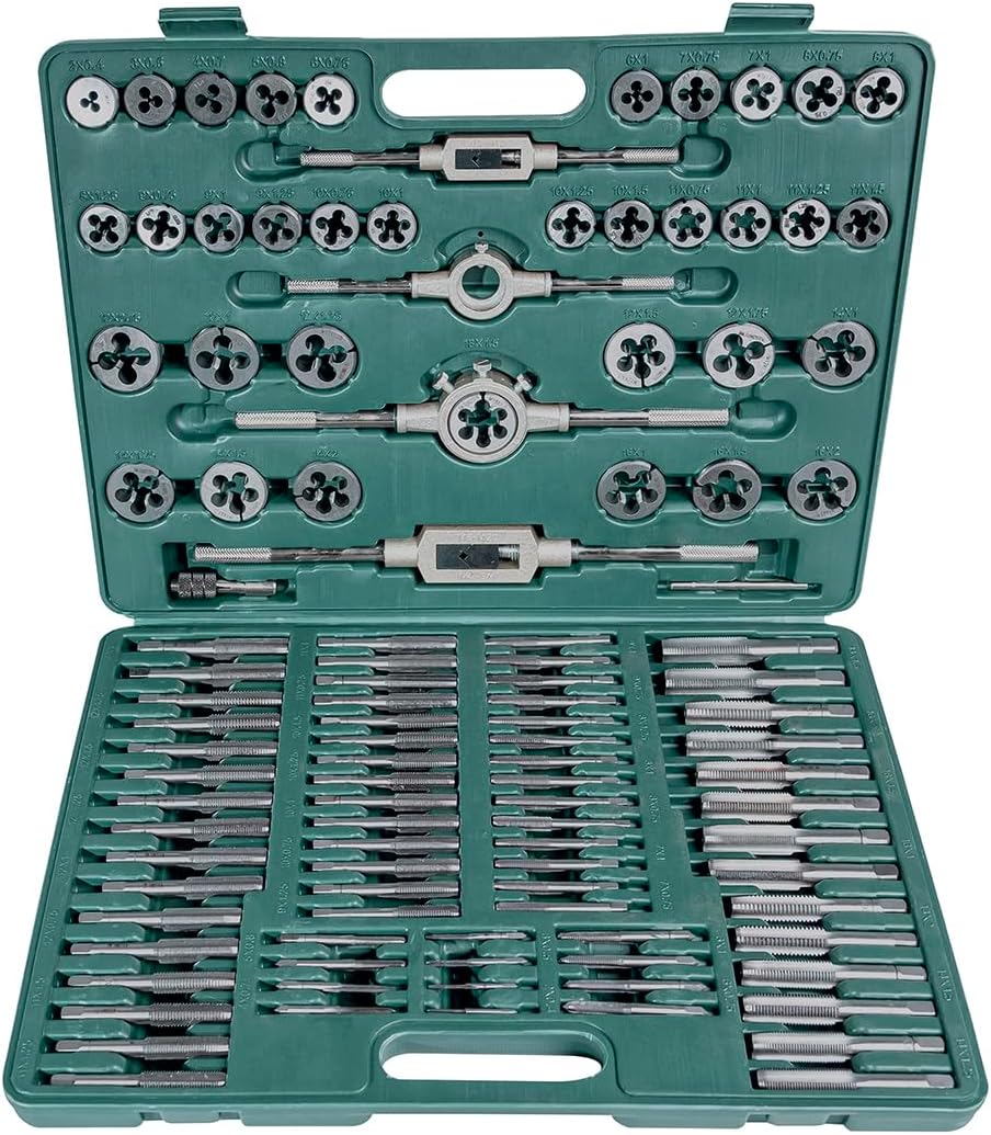 Mannesmann Brüder Thread cutting tool set, 110 pcs. | M53255
