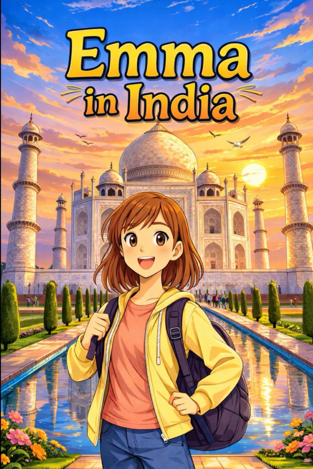 Emma in India: A Simple Story in Easy English for Kids and Early Learners, with Short Sentences, Visual Storytelling, Supporting Reading Skills, ... Development (Easy English Travel Stories)