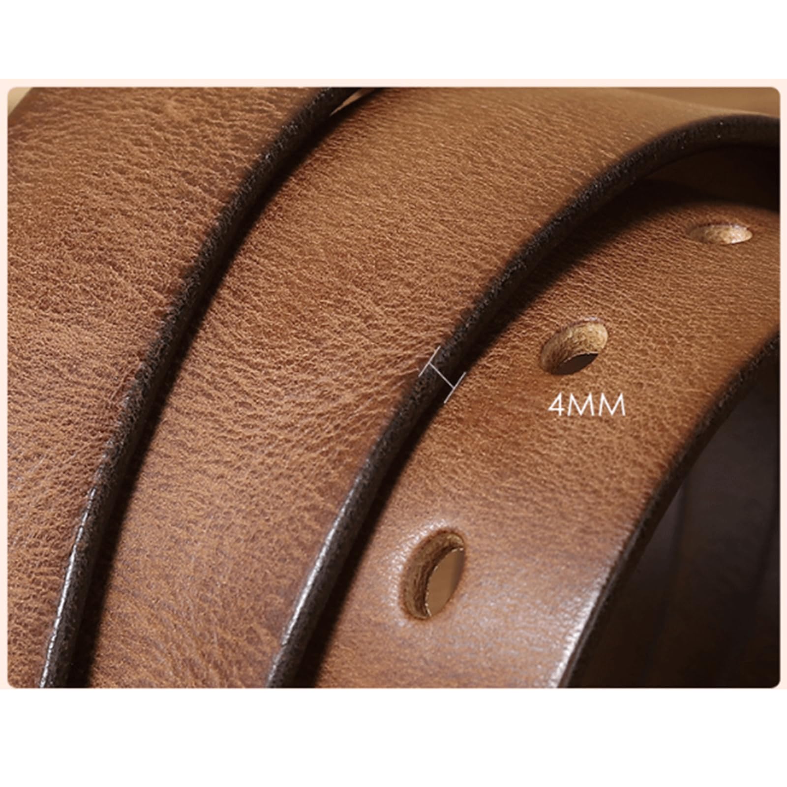 Cinturones Vintage de Cobre cinturón para Hombres sin cinturón de entreplaio Hombres de Piel de Vaca cinturón para Hombres para Hombres Vestidos de Golf Casual cinturón