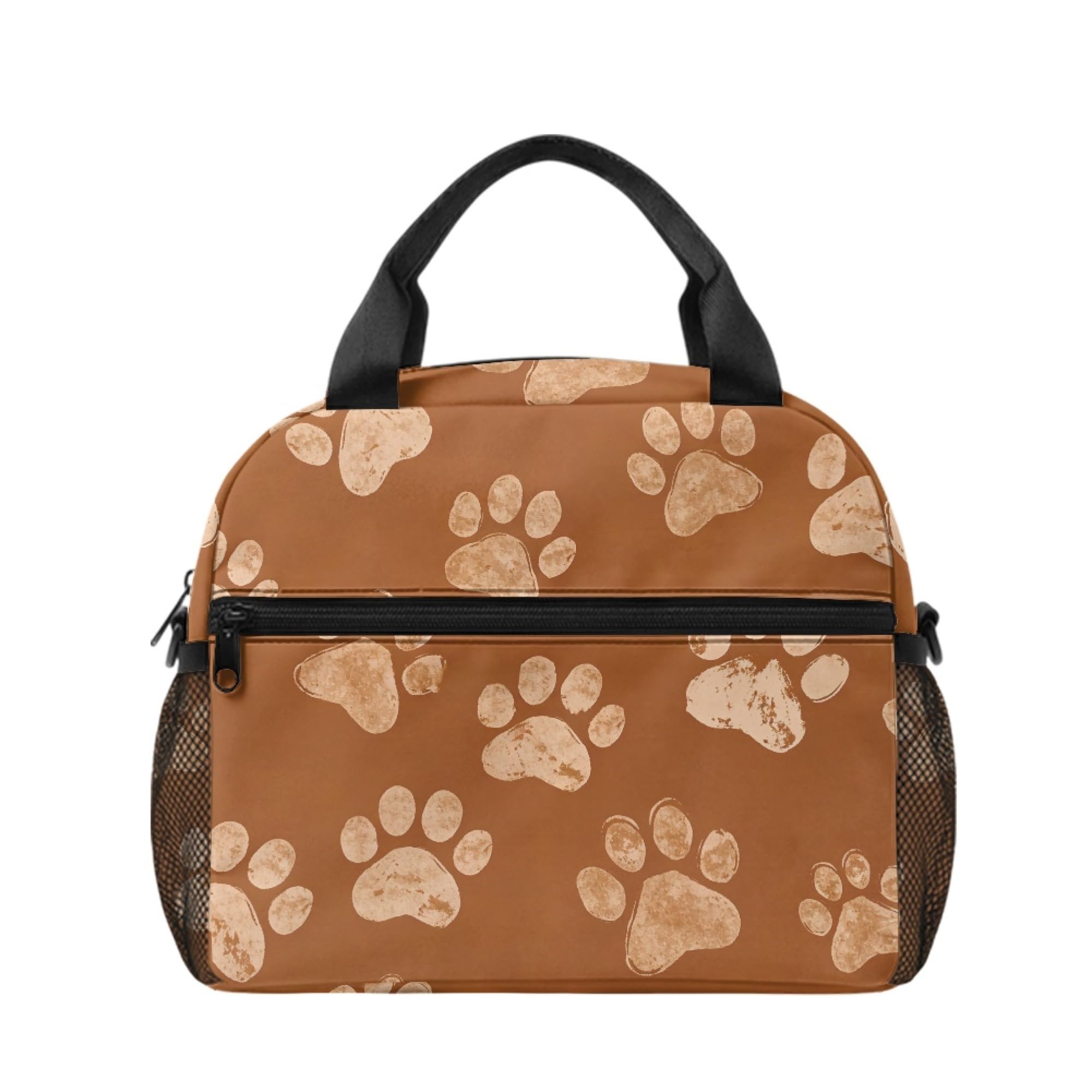 Lonchera infantil portacomidas Paw Prints bolsa térmica para merienda escolar de niños