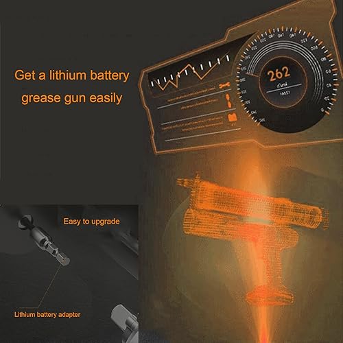 Miniatura 3 de Adaptador de pistola de engrase, convierte herramienta neumática, taladros inalámbricos y destornilladores de impacto en pistola de grasa eléctrica,