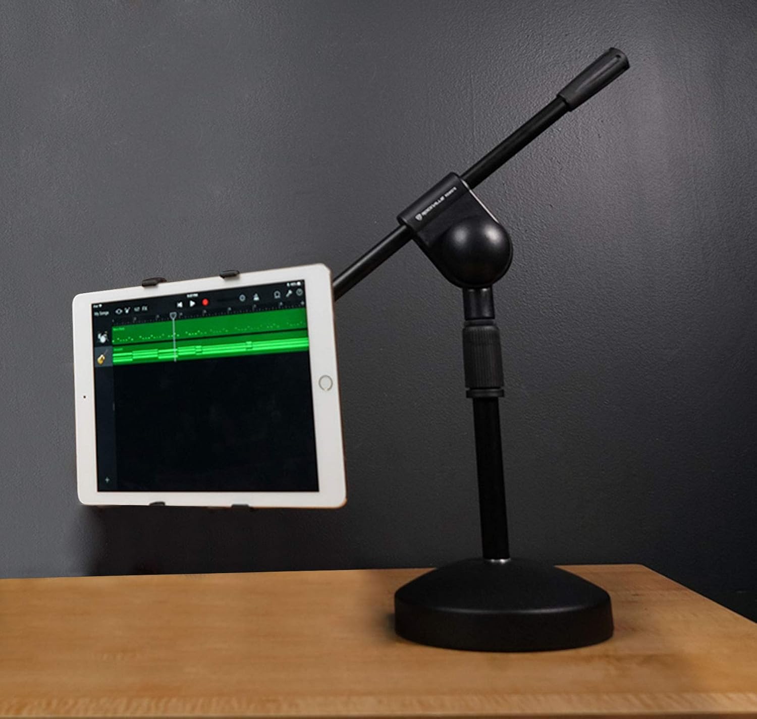 Rockville Smartphone Tablet Boom Table Stand For Zoom Live Stream Conference