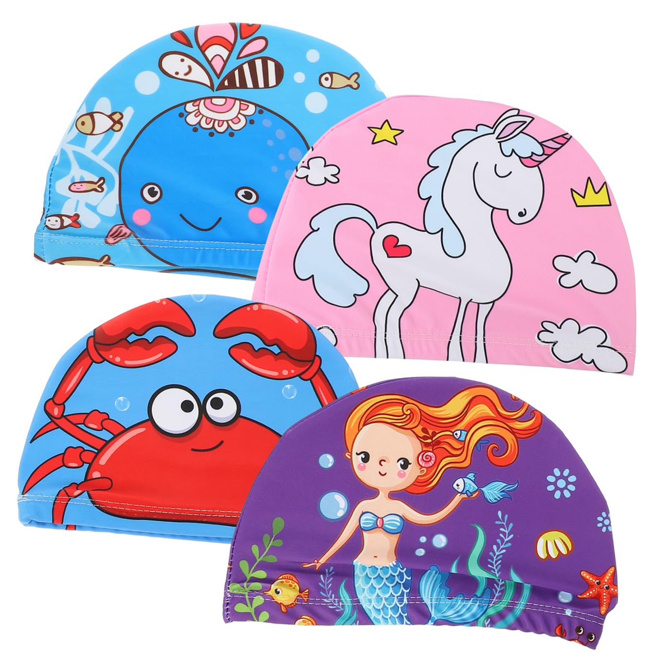 Toddmomy 4 Cuffie per Design Divertenti per Ragazzi e Ragazze Antiscivolo Piscina e Doccia