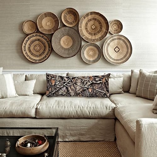 Miniatura 5 de Tamengi - Funda de almohada corporal, 20 x 54 pulgadas, diseño de camuflaje de caza, 8 fundas de almohada corporal con cierre de cremallera oculto,