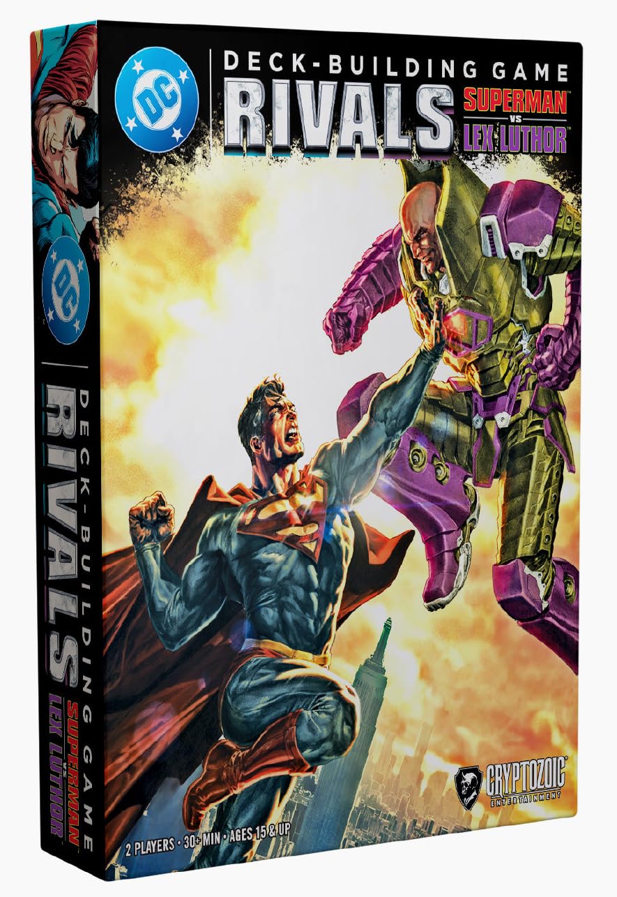Cryptozoic DC Deck-Building Game: Rivals – Superman vs. Lex Luthor – Standalone Two-Player Strategy Card Game – Superhero vs. Villain Showdown – Compatible with DC DBG Series – Ages 15+