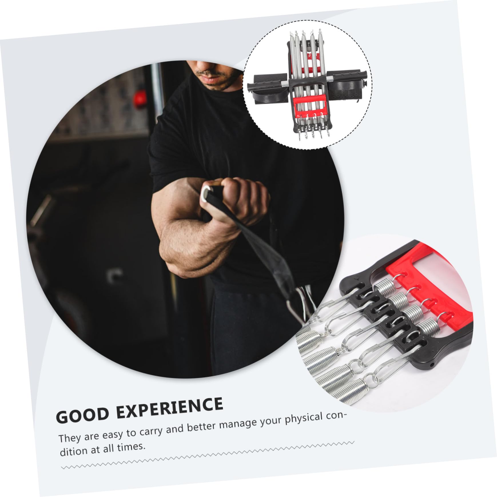 Ergonomischer Widerstand Federstahl Brust Expander - Multifunktionales Fitnessgerät für Zuhause Gym Ideal für Männer & Frauen Zielen Brust Arme & Schultern Training