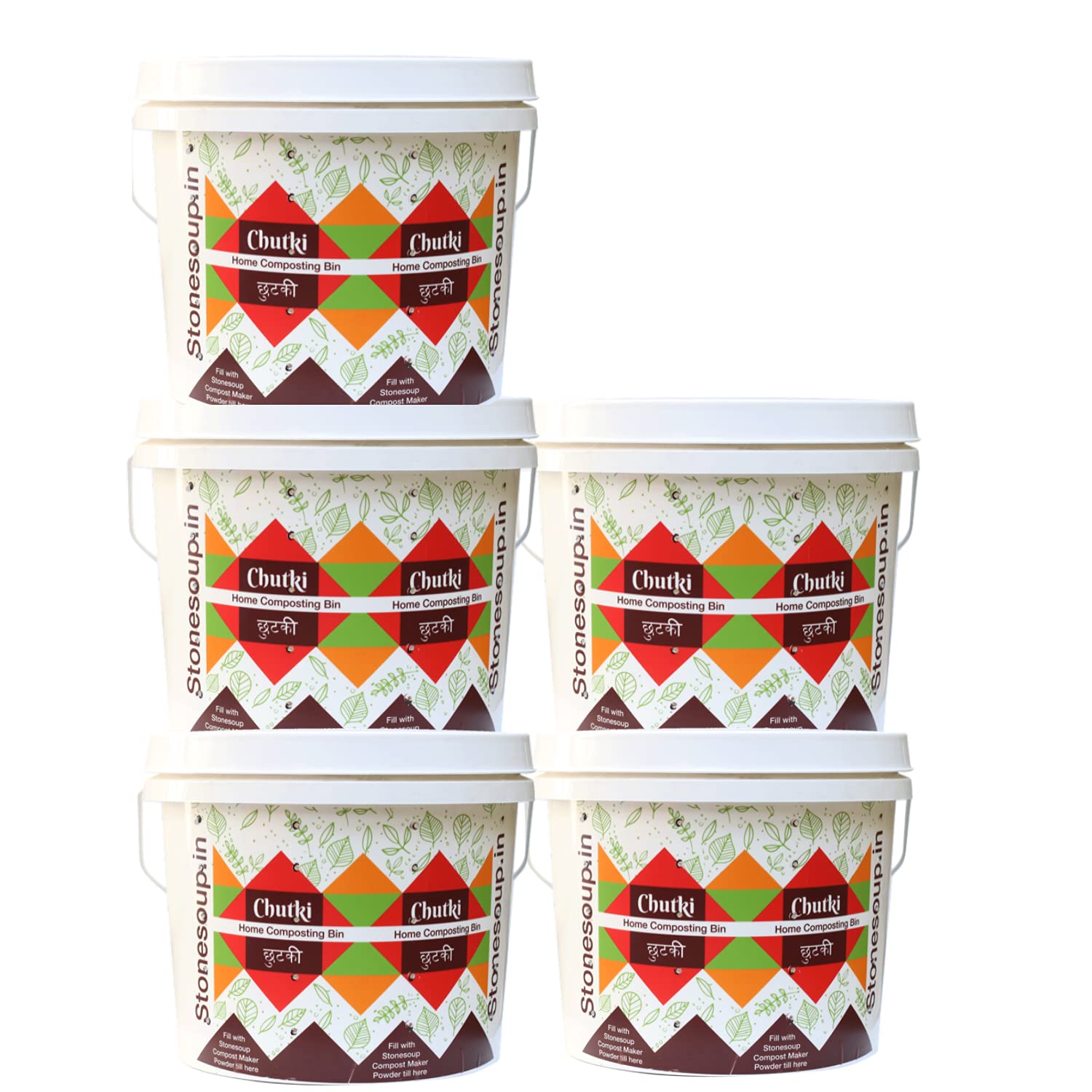 Stonesoup Chutki Stackable Compost Kit - Set of 5-image-17