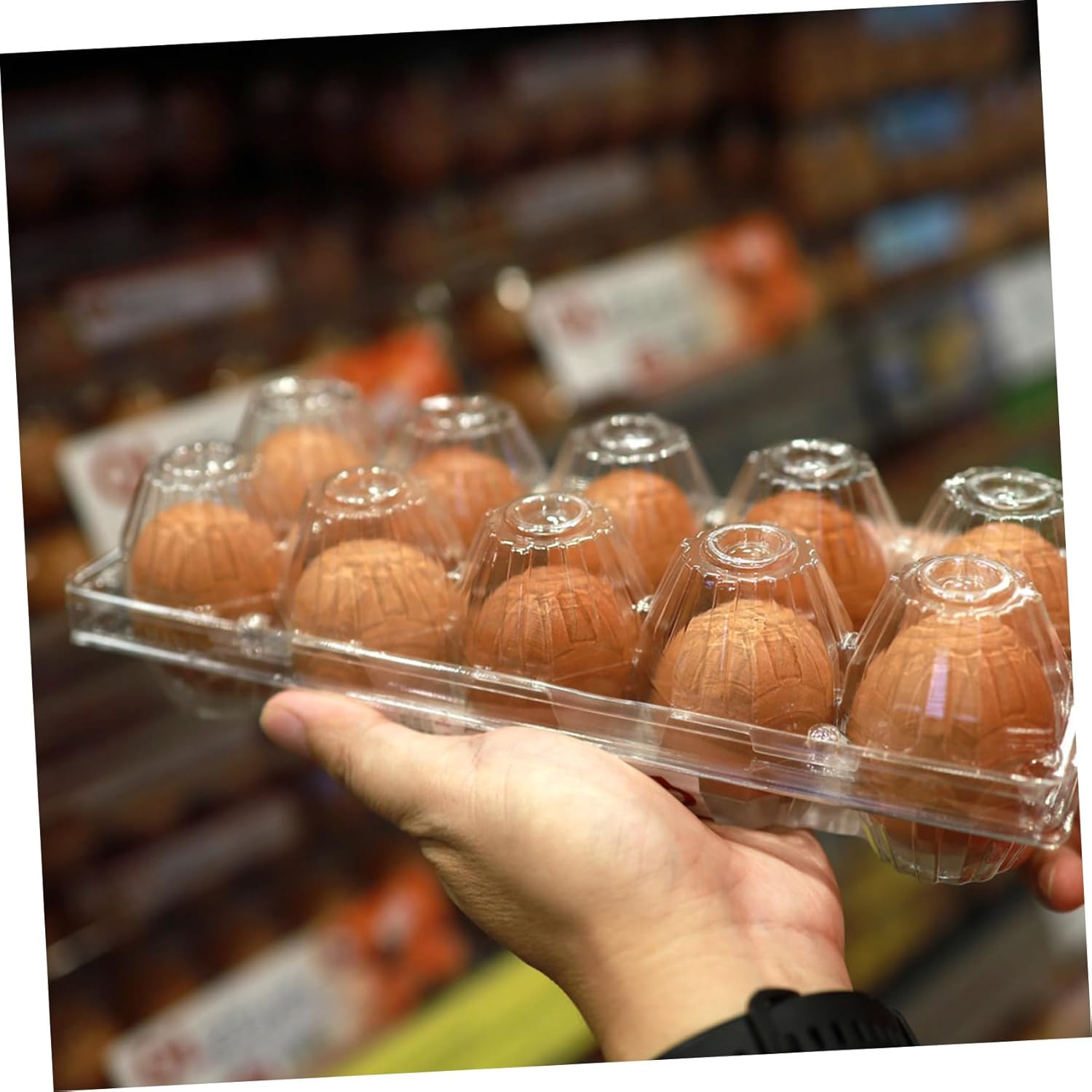 Cabilock 30pcs Plastic Cartons Reusable Storage Boxes for Farm and Home Use Shock-resistant Design for Safe Transport and Easy Organization