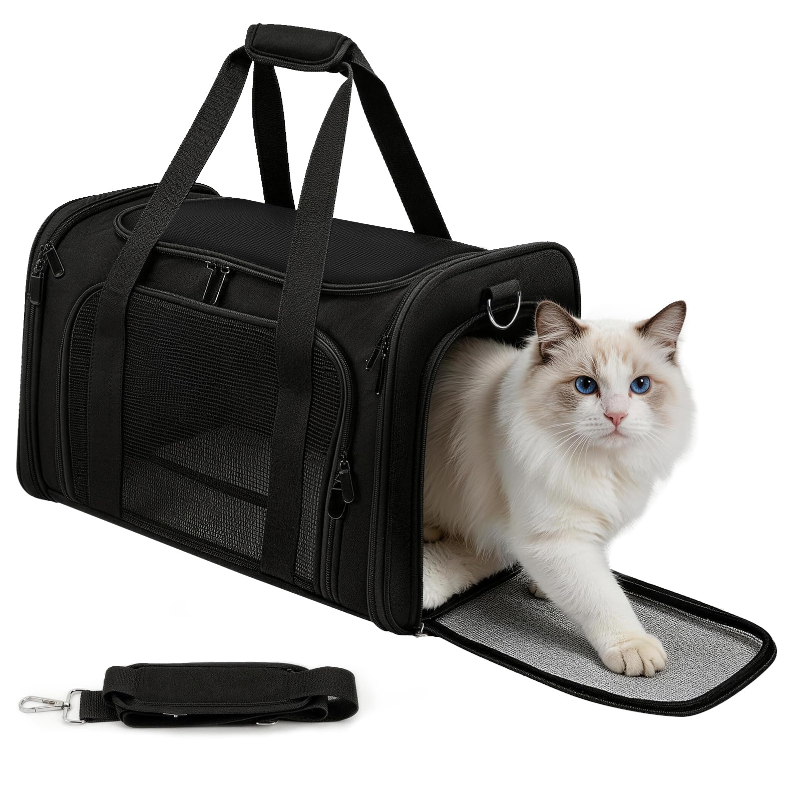 Cat Carrier Soft, Dog Carriers for Small Dog/Large Cat (Up to 16lb)