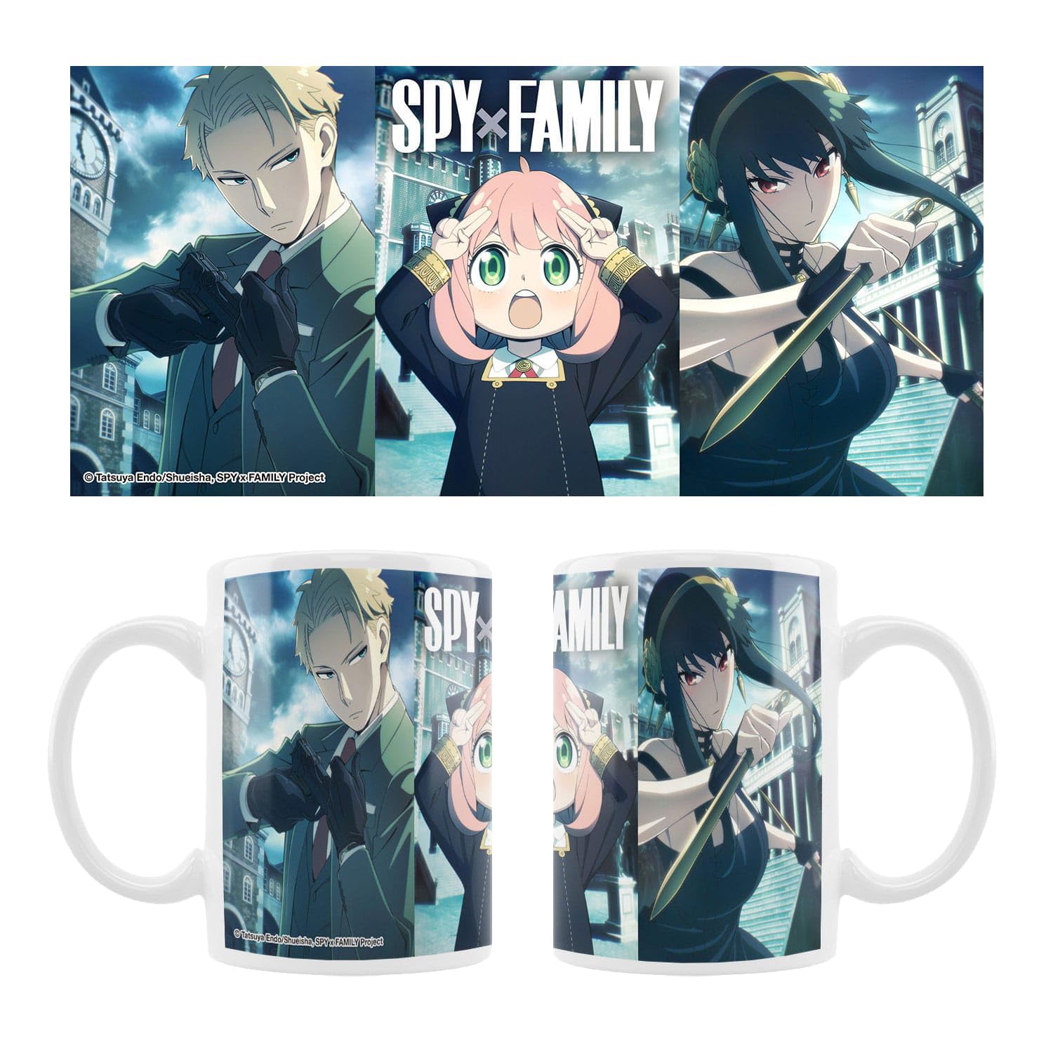 Crunchyroll - Spy x Family - Motif: Loid, Anya, Yor - Mug 320 ml - Original & Licensed