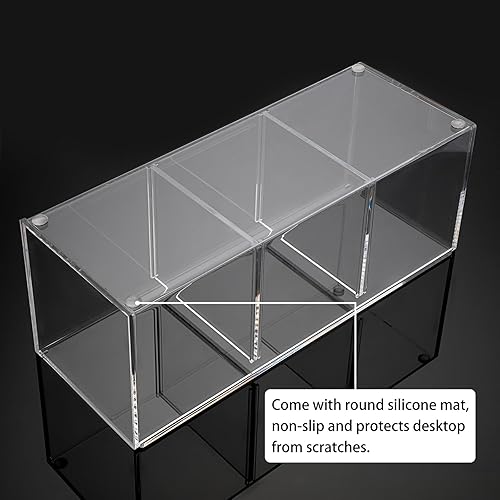 Miniatura 7 de ELLDOO Organizador de cápsulas de café de acrílico con tapa, bolsas de té de 3 compartimentos para paquetes de azúcar para el hogar, cafetería, bar,