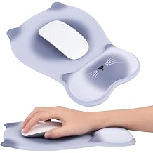 Ergonomic Mouse Pad with Wrist Rest,Cute Memory Foam Mousepad Wrist Support