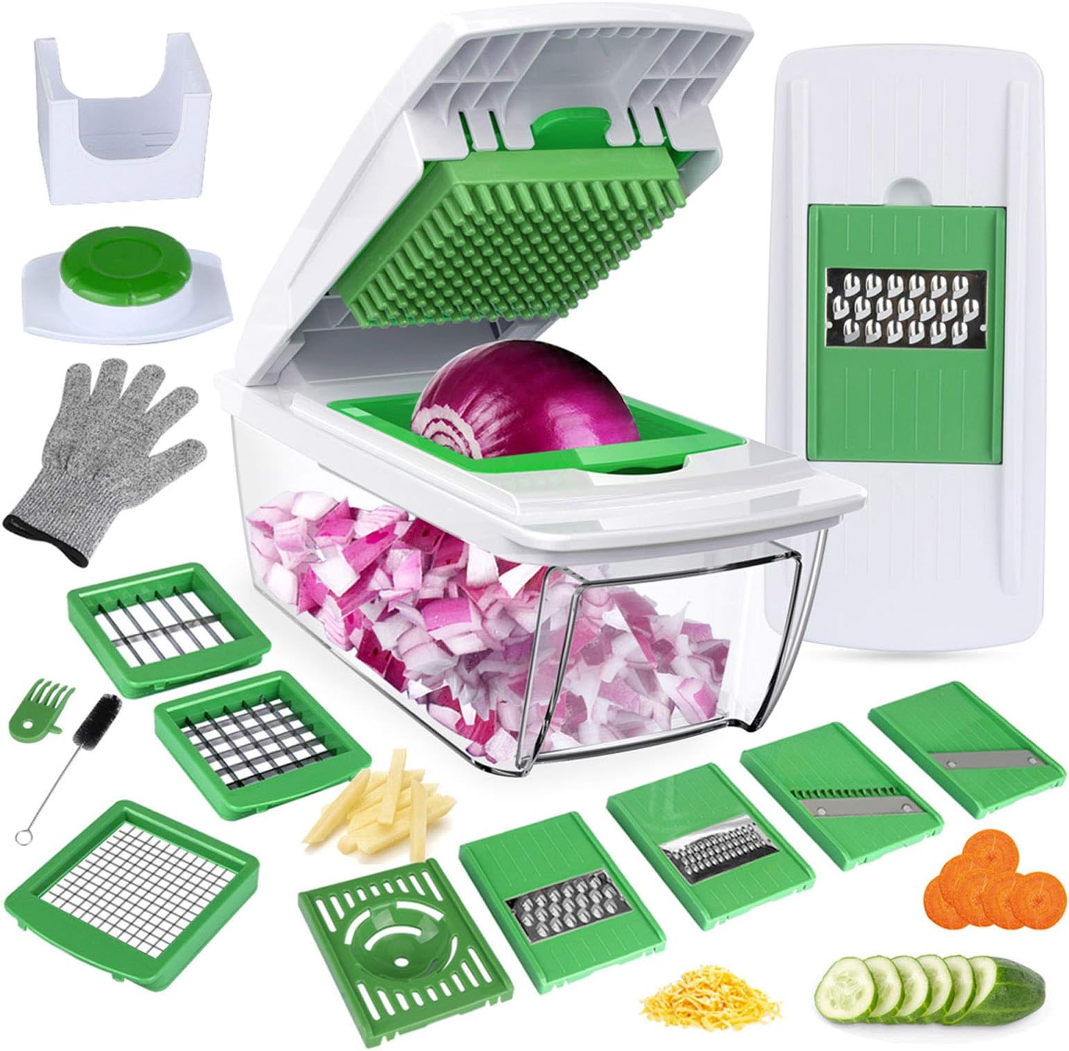 Changtai 6-in-1 Gemüseschneider - Multifunktions Schäler & Hobel Aus Edelstahl
