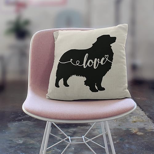 Miniatura 3 de M-Qizi Fundas de almohada de pastor australiano, regalos de pastor australiano, 18 x 18 pulgadas, funda de almohada decorativa para perros, regalos