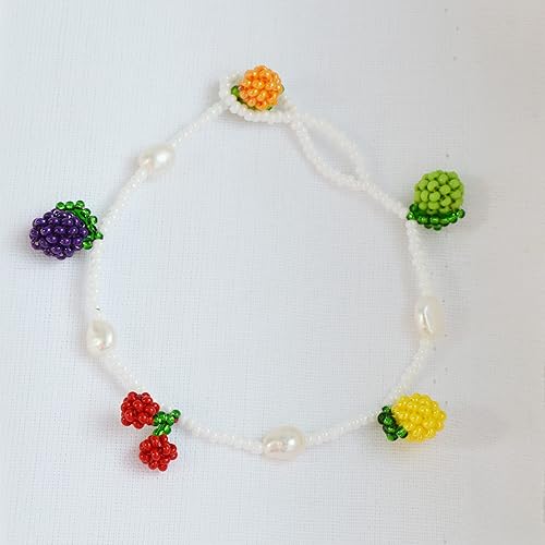 Miniatura 7 de Beaded Bracelet for women Fruits mixed charms Bracelets charms Beads lime, cherry, lemon, plum, orange