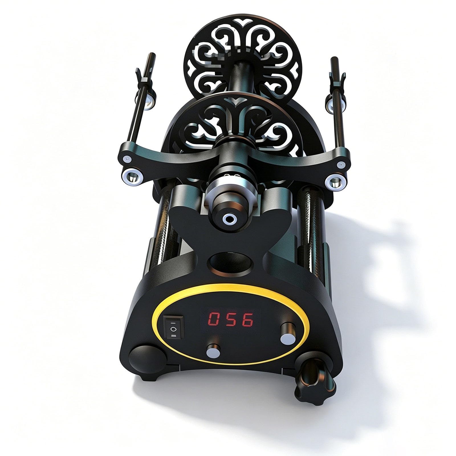 liuyunfeiGL Electric Spinning Wheel 800RPM, 8oz Wool Yarn Winder for Spinning Black~Yellow