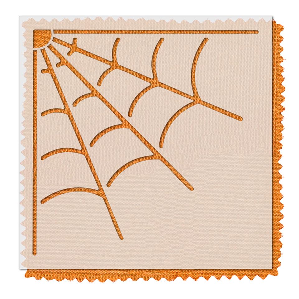 Pochoir Halloween toile d'araignée modèle réutilisable pour loisirs créatifs et panneaux